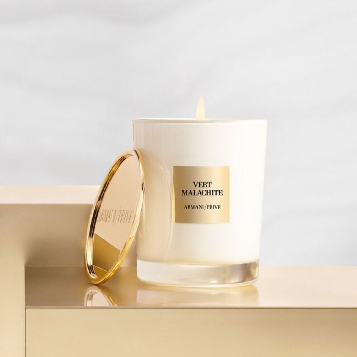 armani priv  vert malachite candle